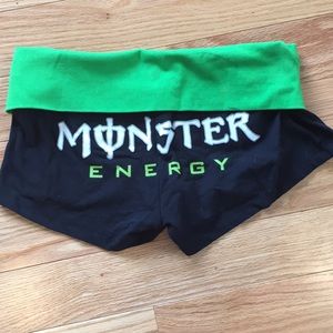NWOT MONSTER Energy yoga shorts